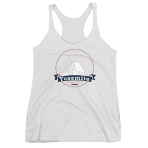Yosemite National Park Women&#39;s Racerback Tank | California Retro | Vintage Hipster | Ladies Womens Tee
