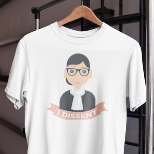 RBG I Dissent Women's T-Shirt | Retro Feminist Shirt | Vintage Resist Hipster | Feminism Ladies Tee