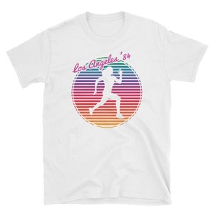 Los Angeles &#39;84 Women&#39;s Thick Cotton T-Shirt | Retro Cali Shirt | Vintage West Coast Hipster | Feminism Ladies Tee