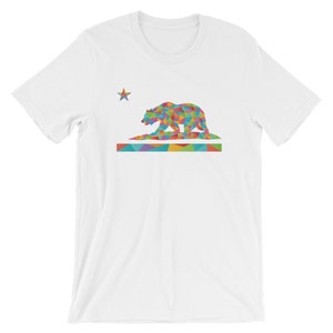 Geometric California Bear T-Shirt | Feminist Shirt, Retro Shirt, California Tee, West Coast Shirt, Vintage Shirt, Hipster Shirt, Cali Tee