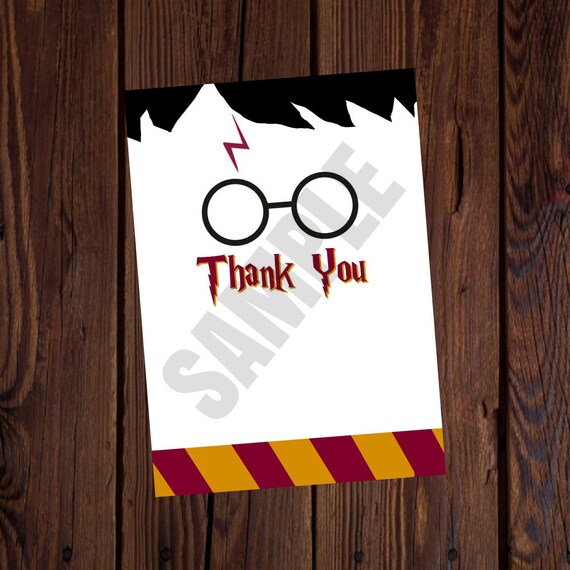 Harry Potter Ispirato Stampabile Compleanno Invito Vuoto 5x7 Compilarlo Da Soli Download Immediato Nessuna Attesa Biglietto Di Ringraziamento Di 4