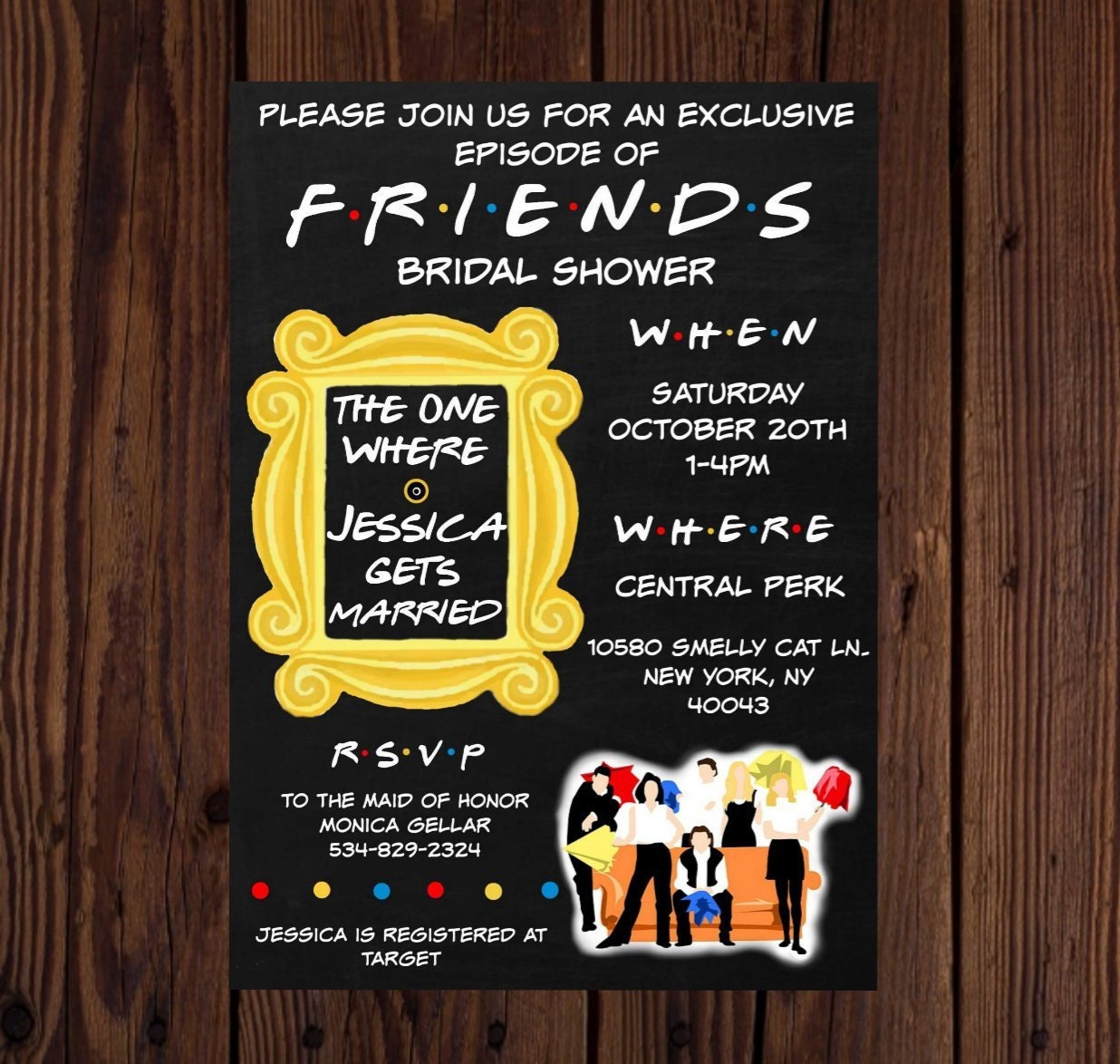 Friends Themed Invitation Template Free