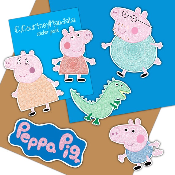 Peppa Pig Sticker Pack | Etsy