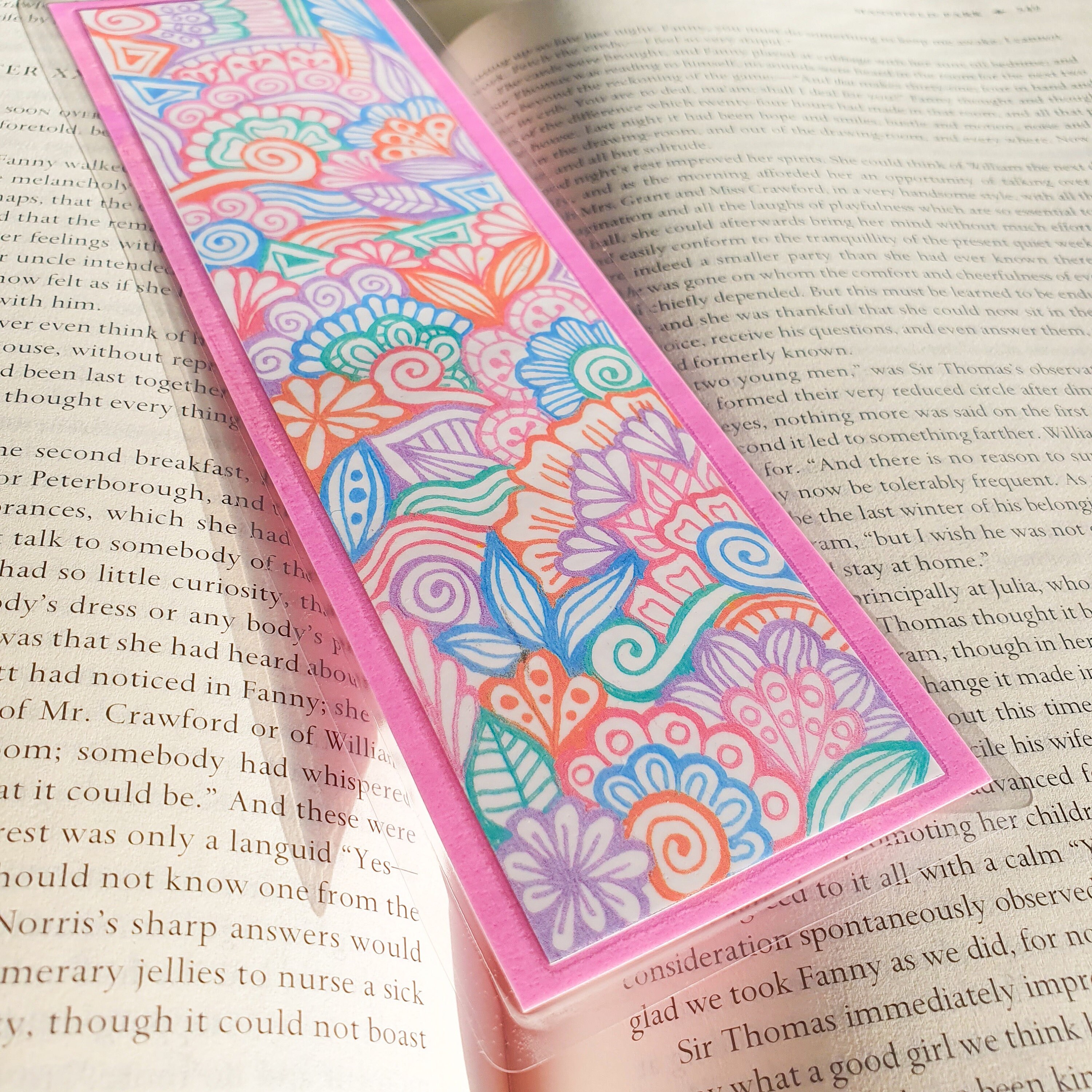Pastel Zentangle Bookmark 002 | Etsy