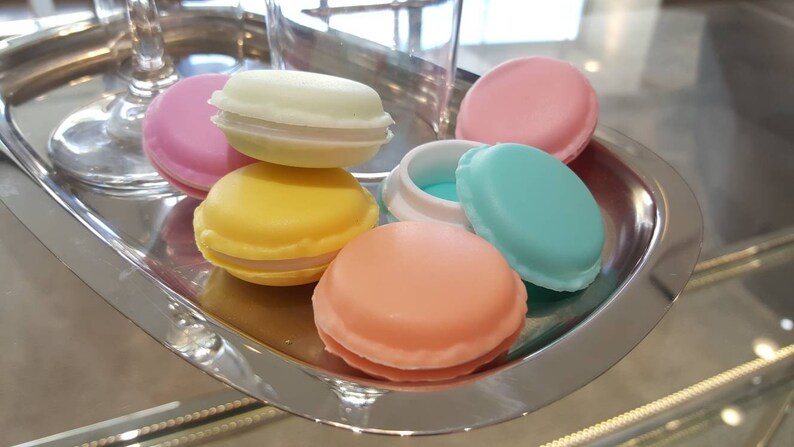 One Empty Macaron Jewelry Box Jewelry Box Travel Container DIY Lip Scrub Macaron Container Pill Organizer | Container