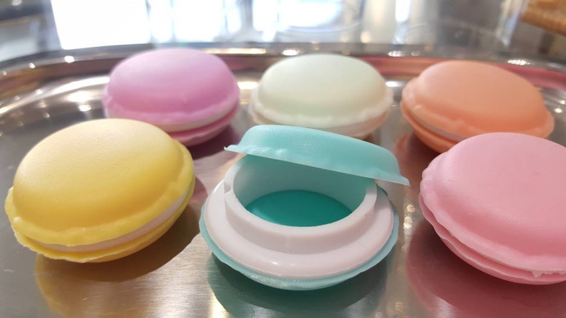 One Empty Macaron Jewelry Box Jewelry Box Travel Container DIY Lip Scrub Macaron Container Pill Organizer | Container