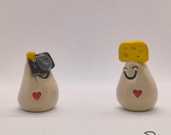 Handmade ceramic BUBBLES SAY CHEESE (set 2)