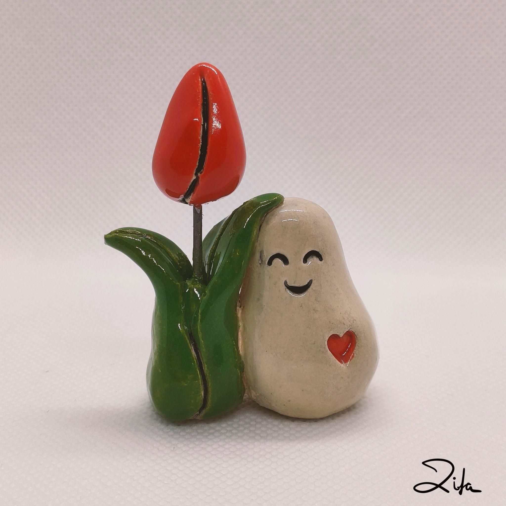 Handmade ceramic BUBBLES DUTCH TULIP