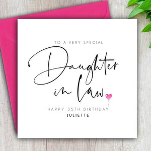 Personalised Daughter, Daughter Birthday Card, Special Daughter, Happy Birthday, Age Card For Her, Teenager, 15th, 18th, 21st, 30th, 40th image 2