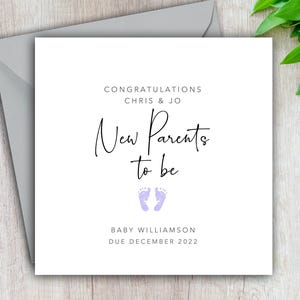 Mummy & Daddy To Be Card, New Parents To Be, Pregnancy Congratulations, Expecting A Baby, LGBT, Gay, Daddy Daddy, Mummy Mummy, Personalised image 2