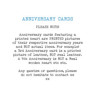 7th Anniversary Card, Copper Wedding Anniversary, Happy Seventh Wedding Anniversary, Card For Him, For Her, Couple, Friends, 7 Years Married image 2