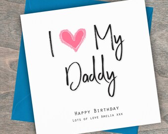 Dad From Daughter Birthday Card | Etsy
