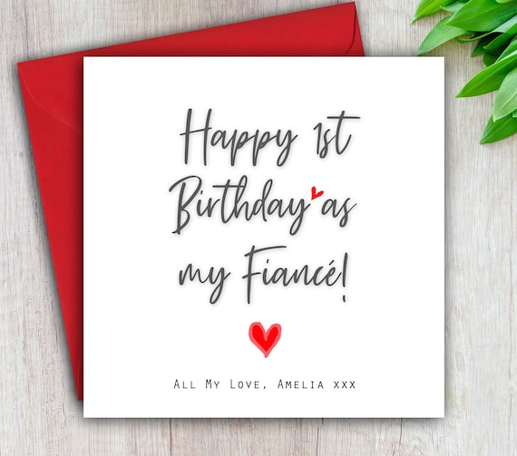 Happy 1st Birthday As My Husband Card Husband First Birthday Card After Marriage From Wife, Geburtstagskarte Für Frisch Verheiratete Ehemann-151836