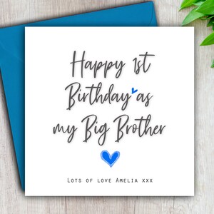 Thinking of You Card Son Friend Personalised /& Handmade Mum Dad Daughter