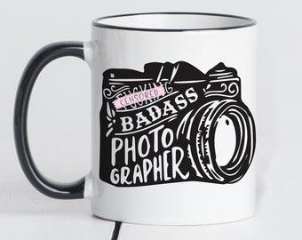 Censored! BAMF Photographer, Fucking Bad Ass Photographer Mug, Photographer Mug, Gift for Photographer, Funny Photographer Mug, Funny Mug