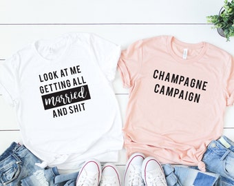 Bachelorette Party Shirt, Bachelorette Party Tshirts, Bride's Babes, Bride Squad, Engaged AF, Bride Tribe, Bachelorette Shirts, Bridesmaids