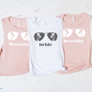 Beach Bachelorette Party Shirts, Bachelorette Party Shirts, Bride's Babes Shirts, Bachelorette Tanks, Muscle Tank, Bride Squad, Beach Tank image 1