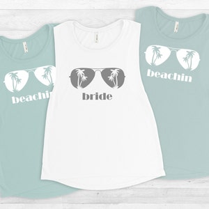 Beach Bachelorette Party Shirts, Bachelorette Party Shirts, Bride's Babes Shirts, Bachelorette Tanks, Muscle Tank, Bride Squad, Beach Tank image 4