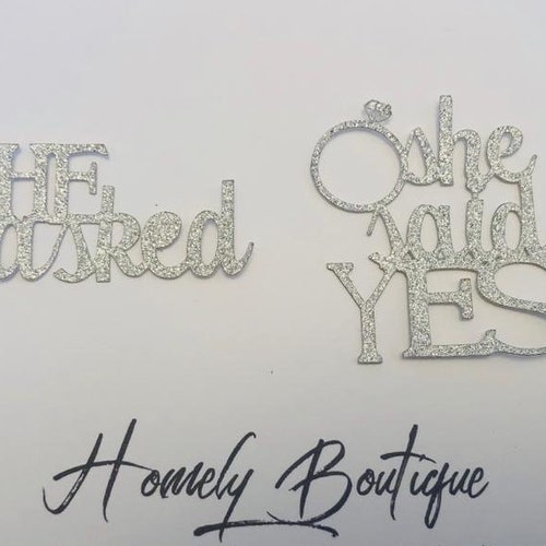 36 Pezzi Topper Per Cupcake Fidanzamento 'He Asked She Said Yes' - Cuore E Anello Con Diamante - Decorazioni Feste Addio Al Nubilato - 4