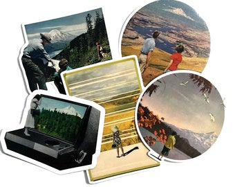 Sticker Set of 5 or individual: Pacific Northwest Series