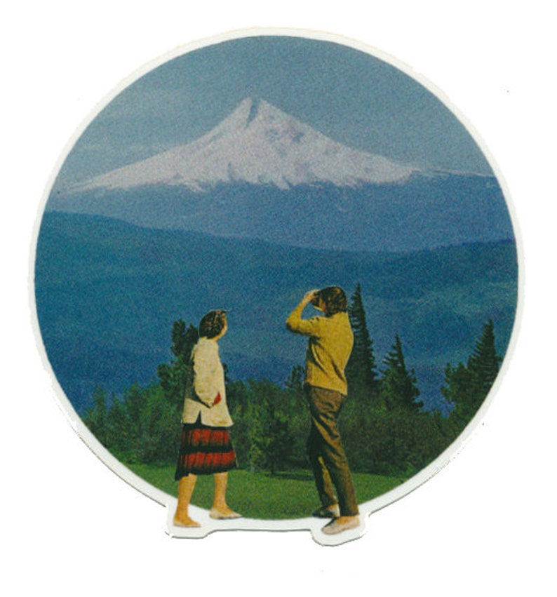 Sticker Set of 2 or individual: Portland Series Mt. Hood