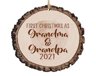 Grandparent Ornament, New Grandparents Gift, First Christmas as Grandparents, Christmas Ornament, Baby Ornament (Grandparents2021)