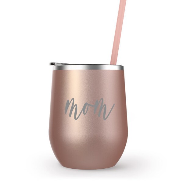 Rose Gold Wine Tumbler Etsy