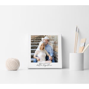 Personalized Wedding Photo Print: Custom Names & Date, Romantic Wall Art