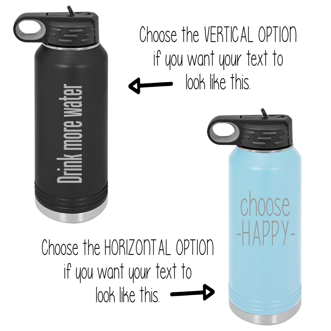 Bulk Water Bottle Custom Logo Team Water Bottle Business Etsy