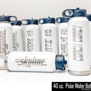 Volleyball Water Bottles, Team Water Bottle, Bulk Water Bottle Custom Logo, Sports Team Water Bottle, 40 ounce, Bulk Discount, Team Sports