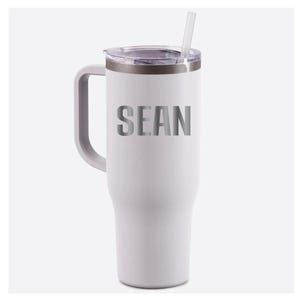 Bachelorette Party Tumbler with Straw, Personalized Bridesmaid Tumbler with Handle, Travel Mug, 40oz Stainless Steel Tumbler Charger Tumbler