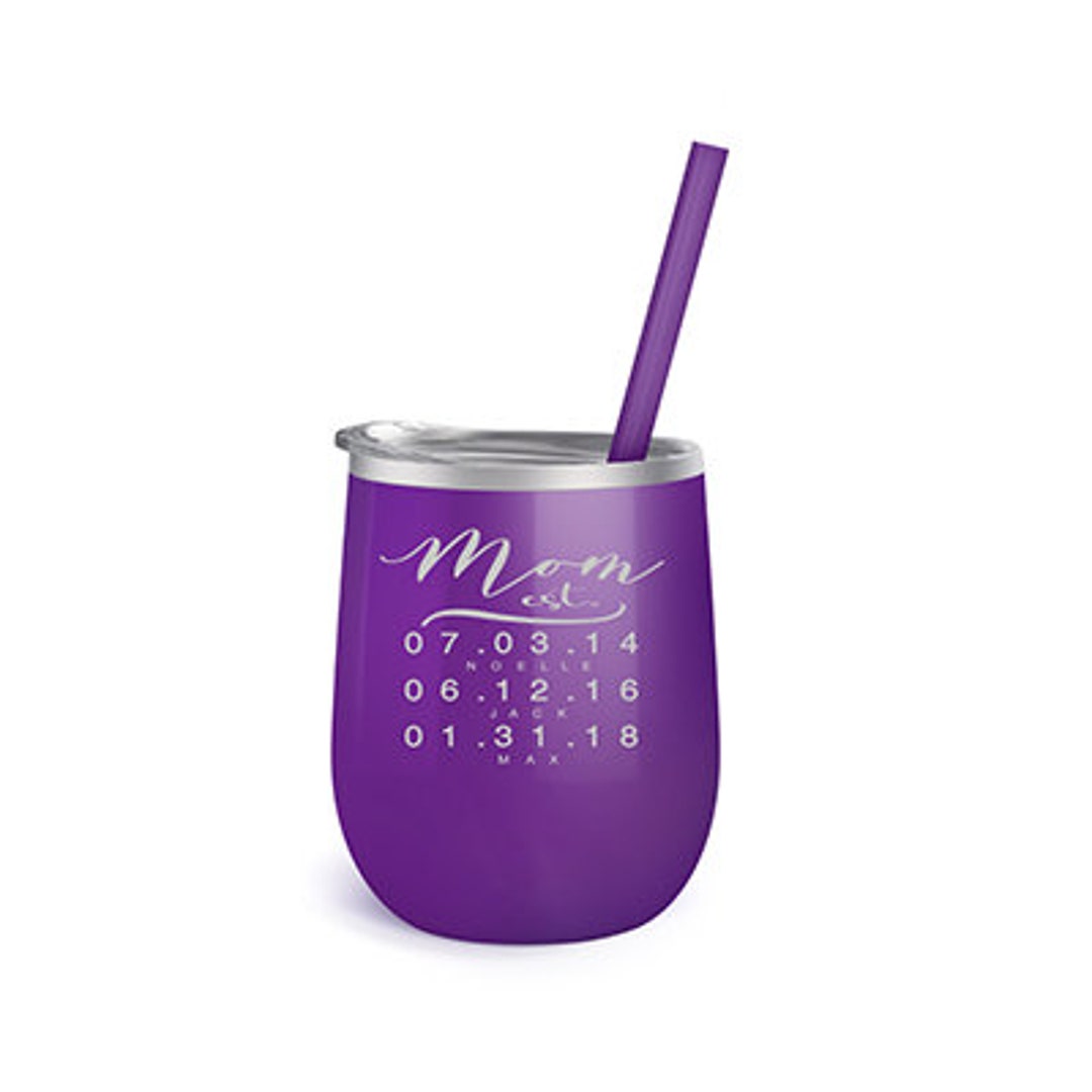 Personalized Wine Tumbler Gift for Mom Mother's Day Gift Etsy