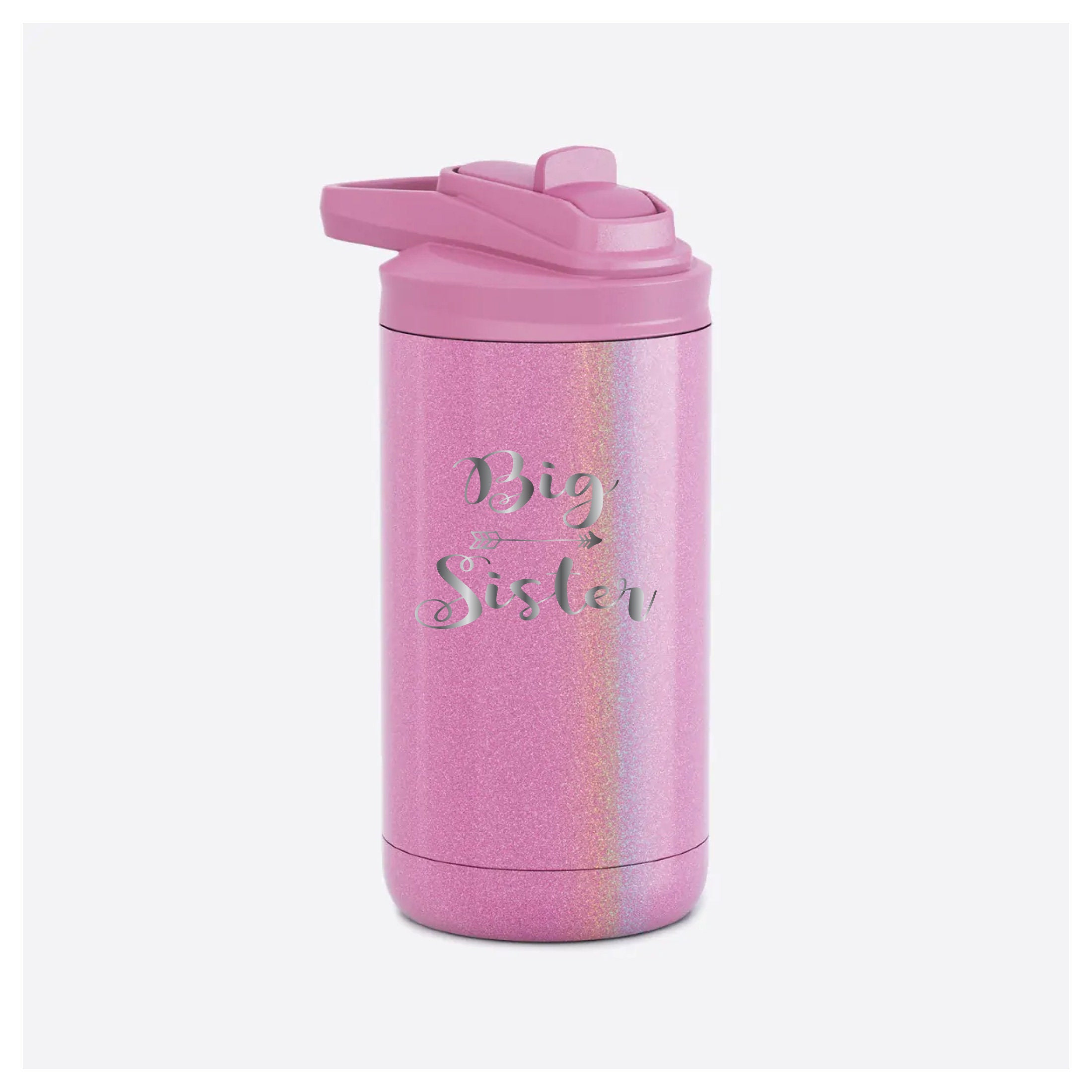 Kids Water Bottle with Straw Lids 12OZ Stainless Steel Small Drinking  Bottle for School Little Girls Pink