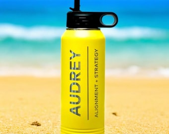 Personalized Stainless Steel Water Bottle: Custom Laser Engraved Sports Bottle