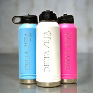 Sorority Gifts, Bulk Water Bottle, Personalized Gifts for Women, Birthday Gifts for Her, Graduation Gift, Best Friend Gifts, Corporate Gift