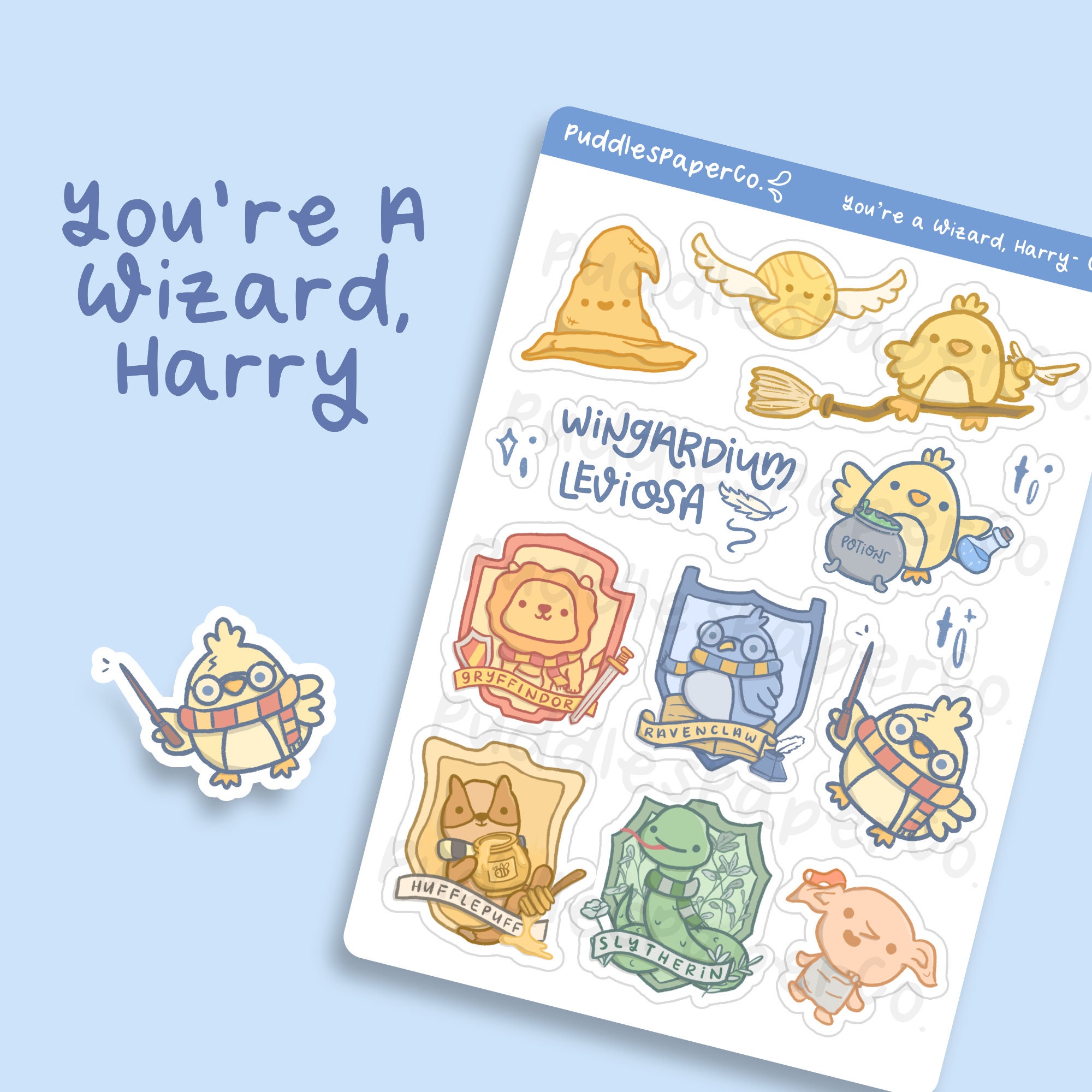 You’re A Wizard, Harry: Harry Potter Matte Sticker Sheet - for Bullet…