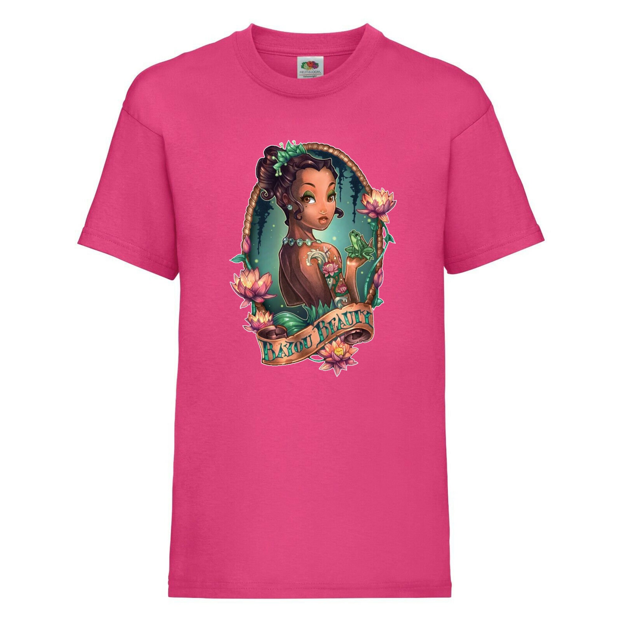 Disney Princess Tiana Tattoo The Princess and The Frog Bayou Beauty Kids Unisex Boy Girl Birthday Gift T shirt