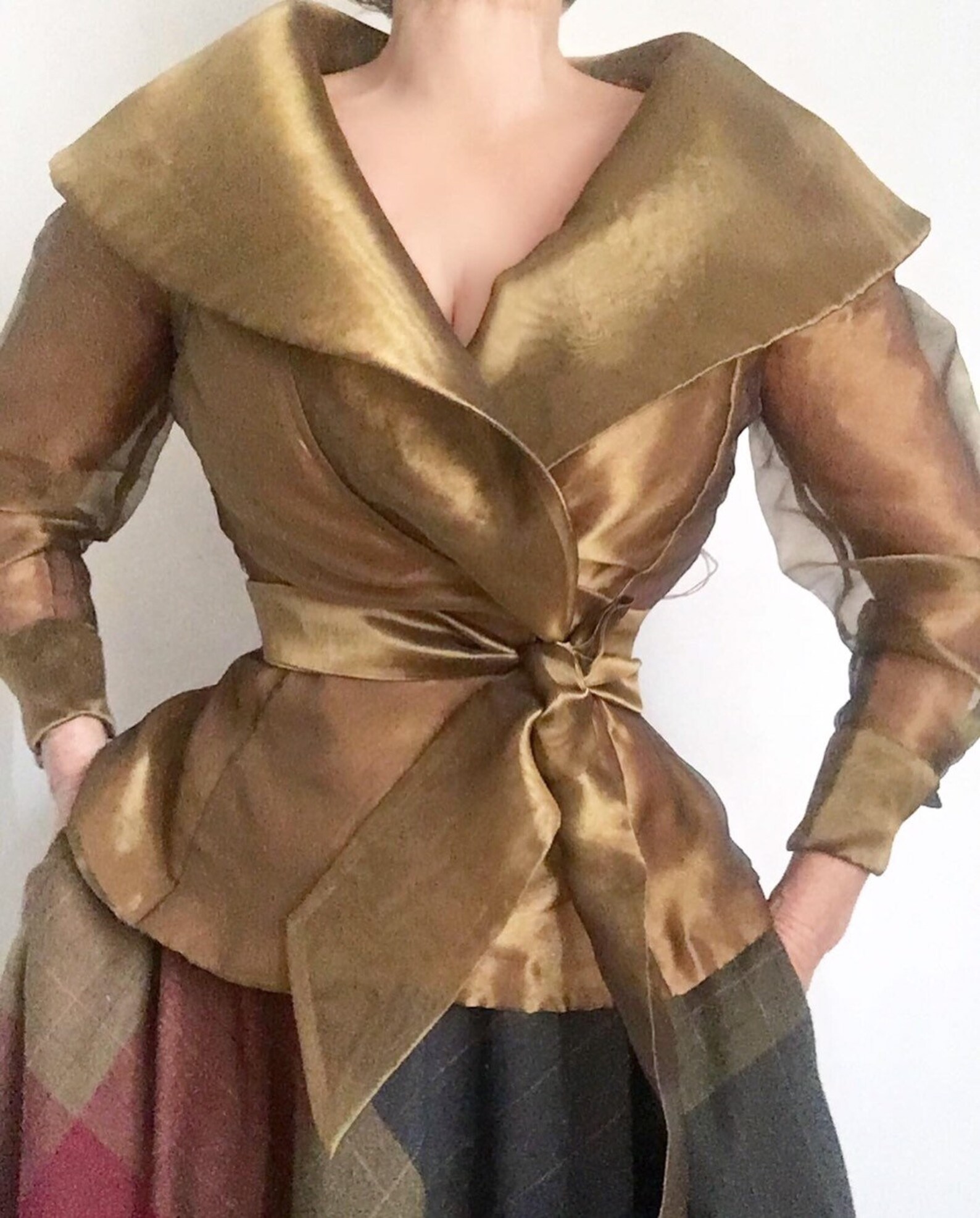 wrap around blouse
