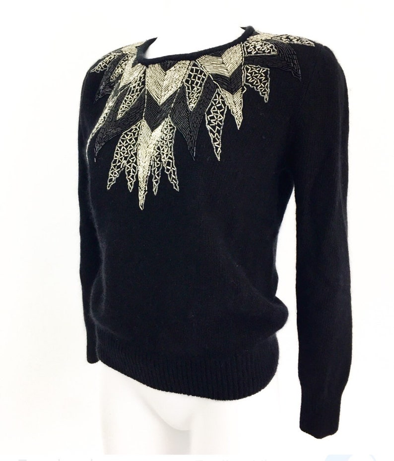 Silk Vintage Glorious Days Angora Sweater