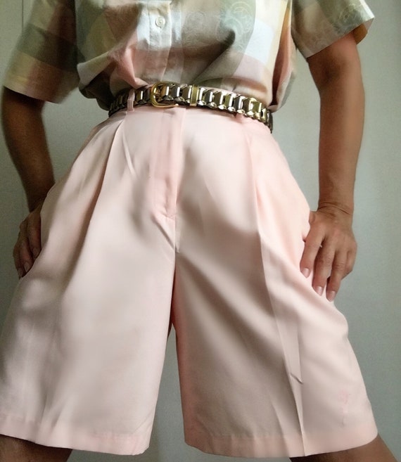 Vintage Highwaisted Bermuda Shorts Peach | Vintage