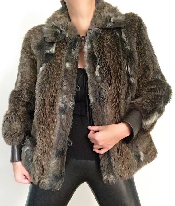 Vintage 70s Faux Fur Bomber Jacket / Vintage Lill… - image 9