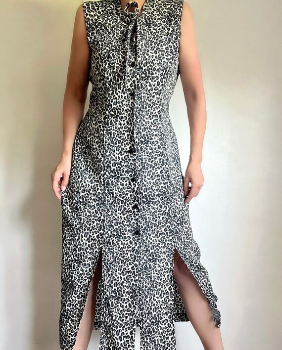 Vintage Animal Print Dress, Vintage Cheetah Print… - image 3