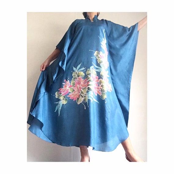 Vintage 1970 Japanese Caftan | Pure Silk | Vintage