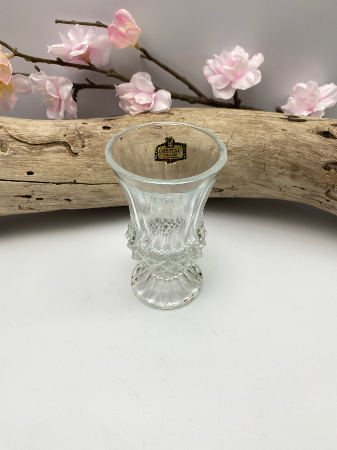 Zajecar Genuine Crystal Vase Etsy