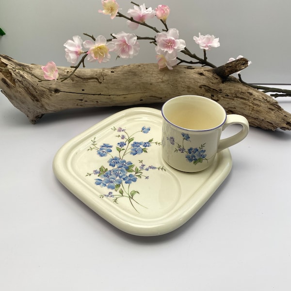 Plateau de service petit-déjeuner / Avec mug assorti / design japonais vintage