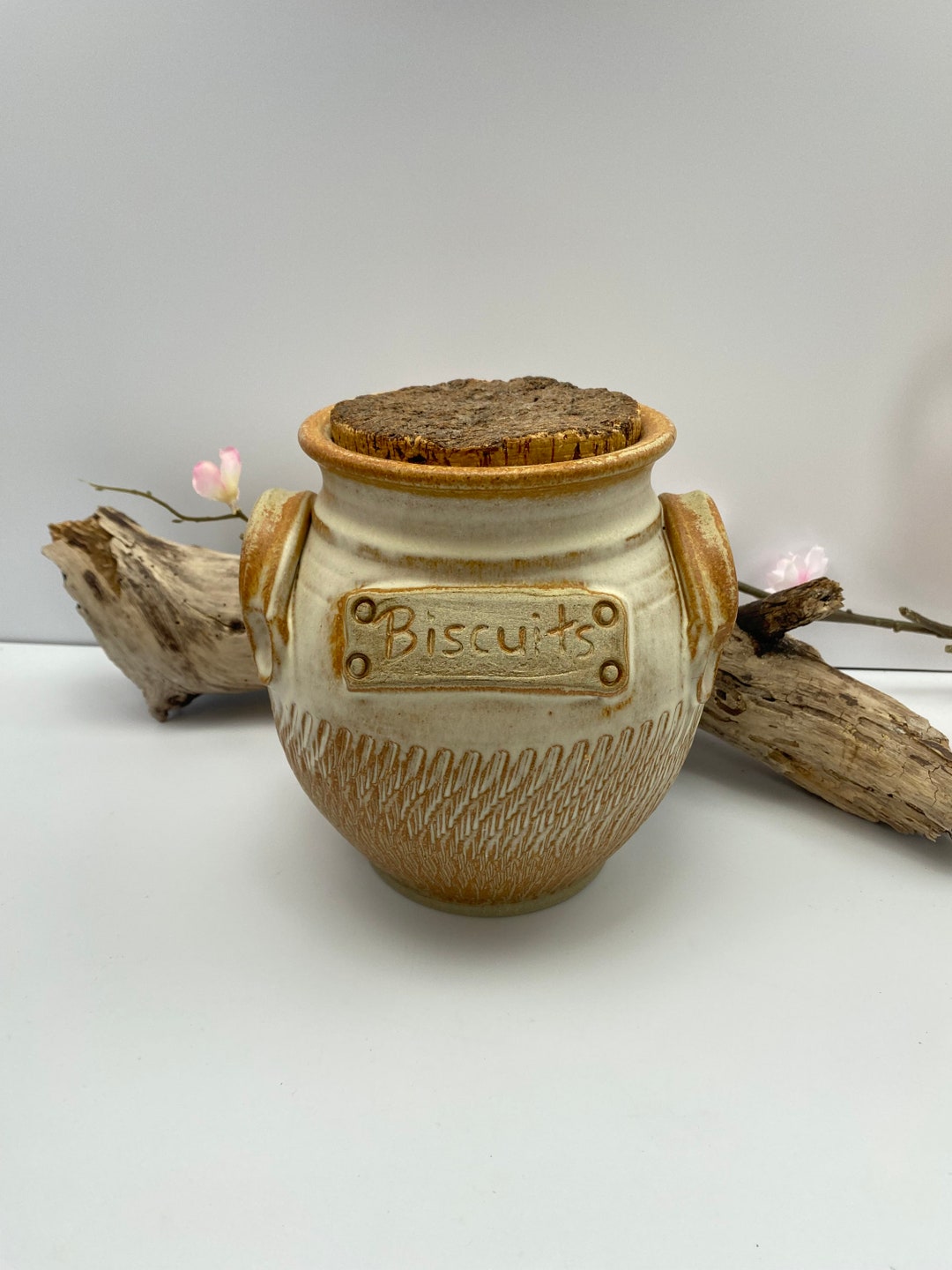Biscuit Canister / Australian Pottery / Country Kitchen Etsy Australia