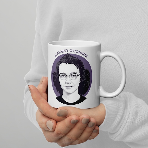 Flannery O'Connor - Cameo Mug | Author Mug | Literary Mug | American Literature | Writer Gift | Teacher Gift