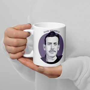 John Steinbeck - Cameo Mug | Author Mug | Literary Mug | American Literature | Writer Gift | Teacher Gift