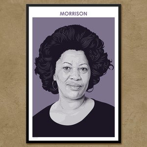 Toni Morrison - Author Poster | Literary Poster | Writer Gift | Teacher Gift | African American | Classroom Decor | Modern Home Decor