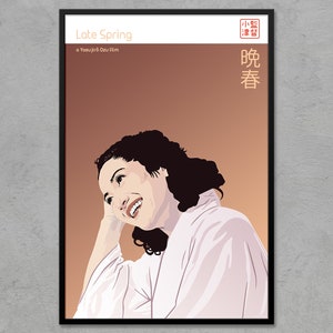 Finales de primavera (1949) - Yasujirō Ozu - Póster de película retro / Póster de película clásica / Impresión de arte minimalista / Japonés / Decoración moderna del hogar